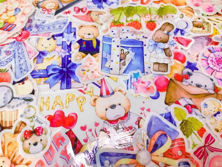 可愛いい❤️❤️フレークシール( ⸝⸝•ᴗ•⸝⸝ )ウェディングくまさんのセット♡♡