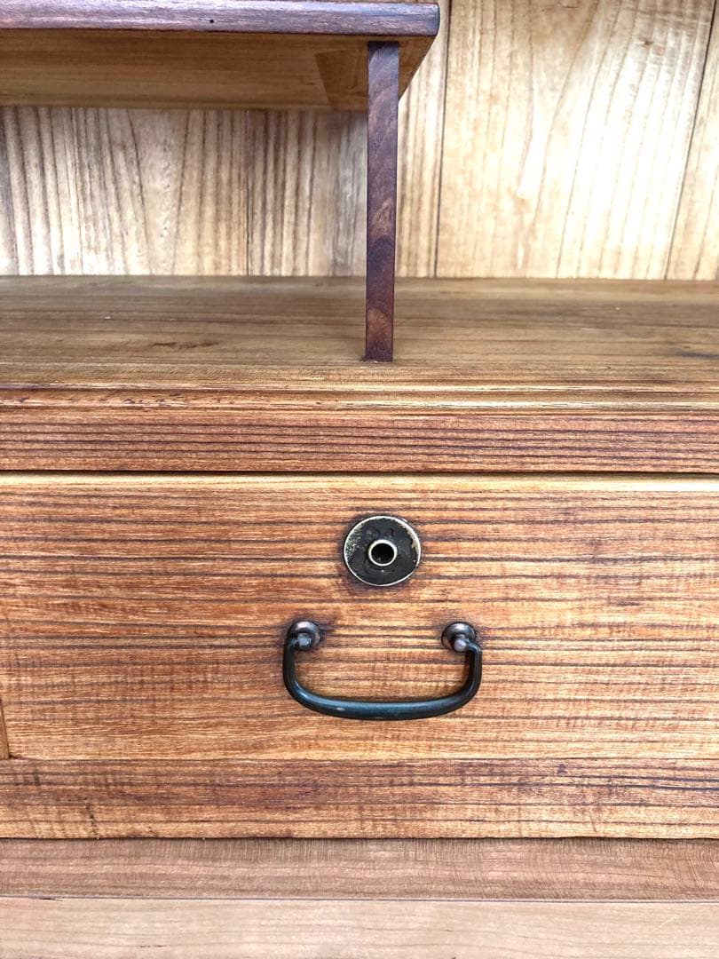 【メンテ済】アンティークの収納棚　ローボード　総桐　小物収納にも便利