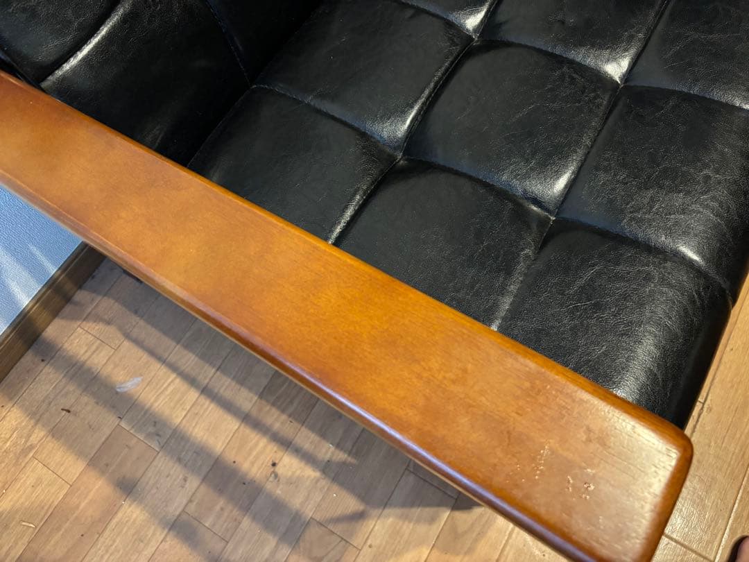 週末値下げ　カリモク風ソファ　萩原シャーク2 二人掛けソファ