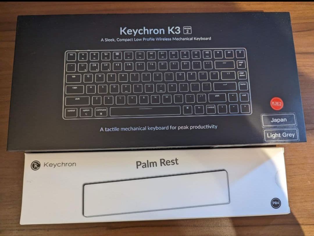 超美品　Keychron K3 V2と純正パームレスト 国内正規品