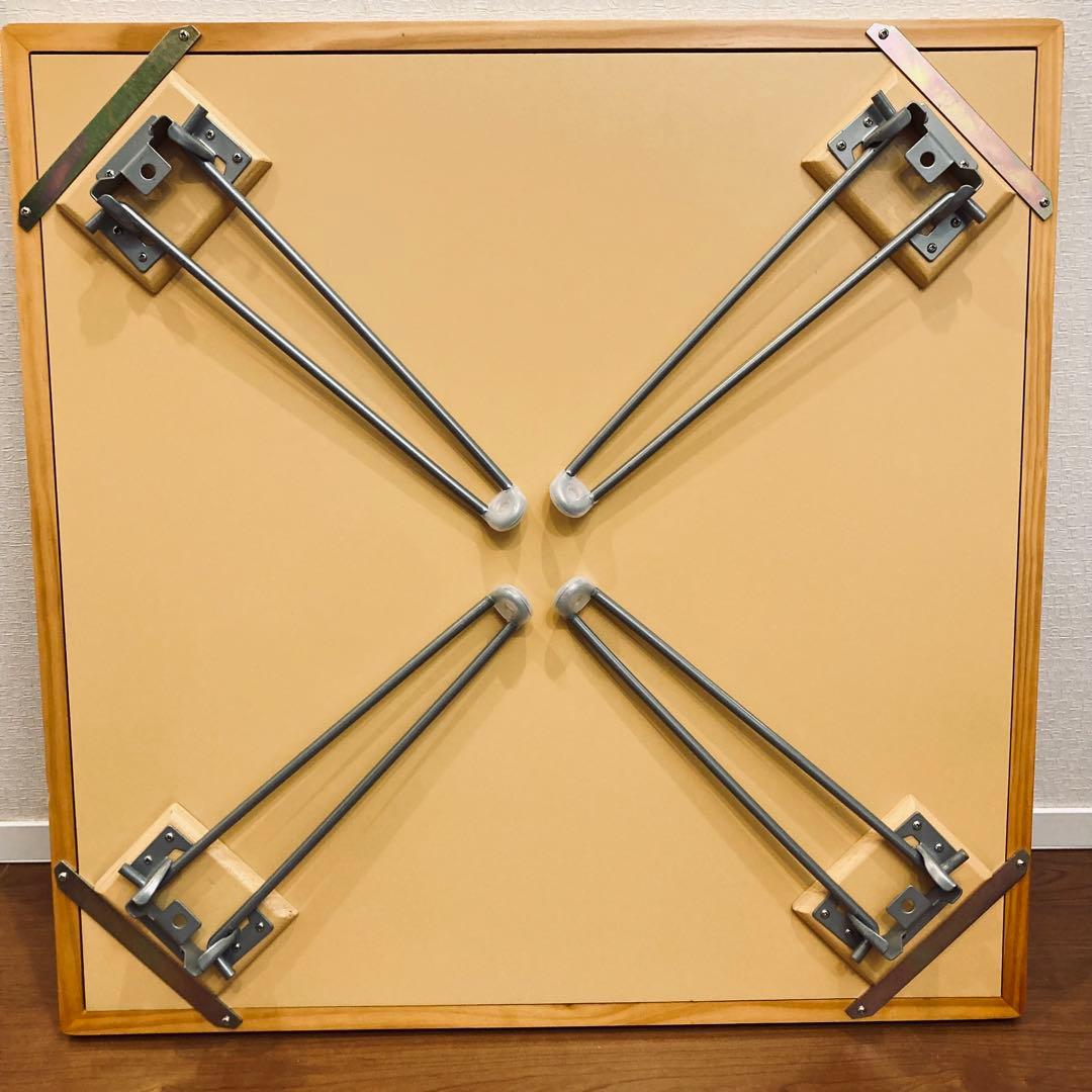 【美品】折りたたみ式　座卓式 手混ぜ 麻雀卓　脚つき