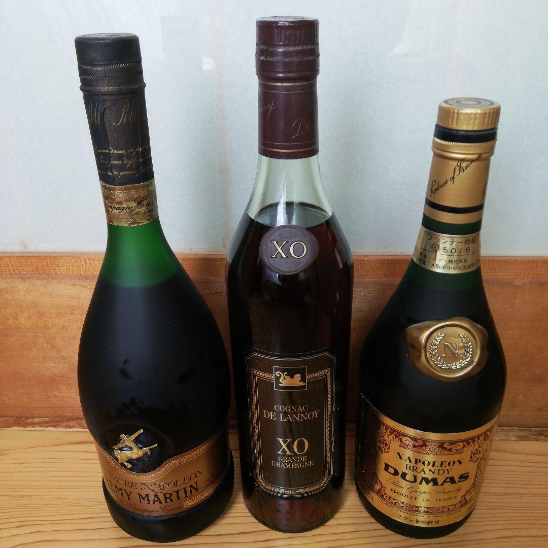 レミーマルタン ナポレオン，ドゥ・ラノワ XO，ナポレオン デュマ ３本セット