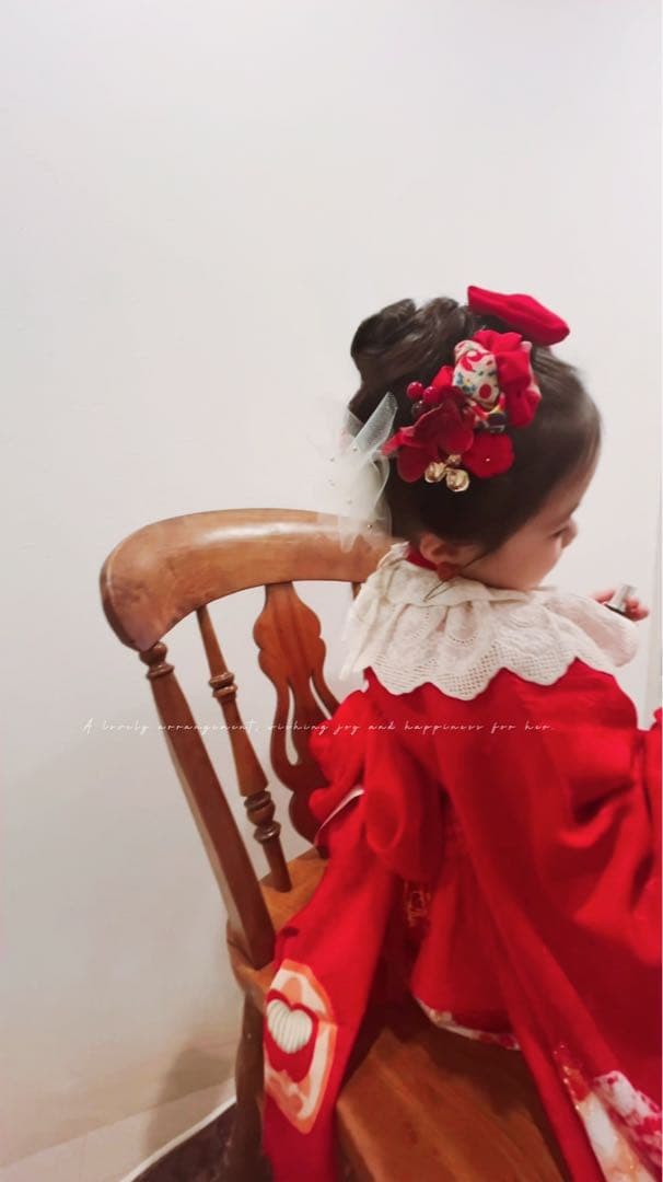 r*︎様 七五三　七五三髪飾り　ヘッドドレス　着物髪飾り　リメイク髪飾り　059