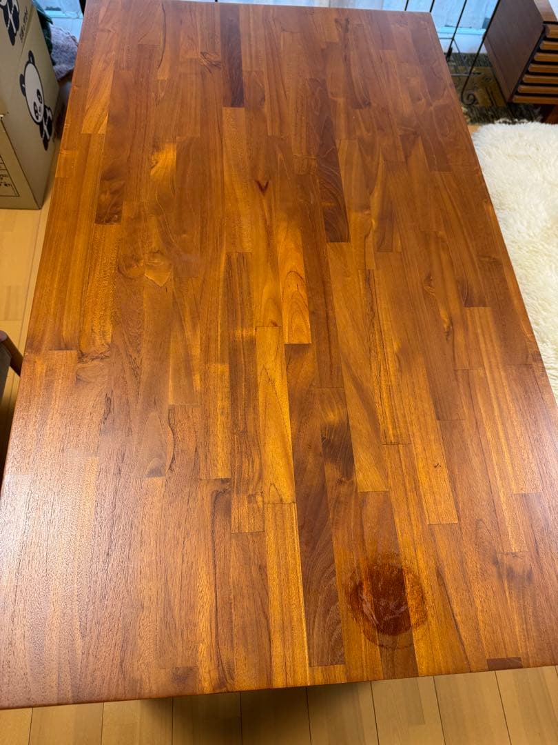 たま SCANTEAK 木製 長方形テーブル