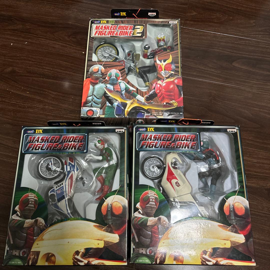 仮面ライダー　フィギュア&バイク　バンプレスト 4点　セット