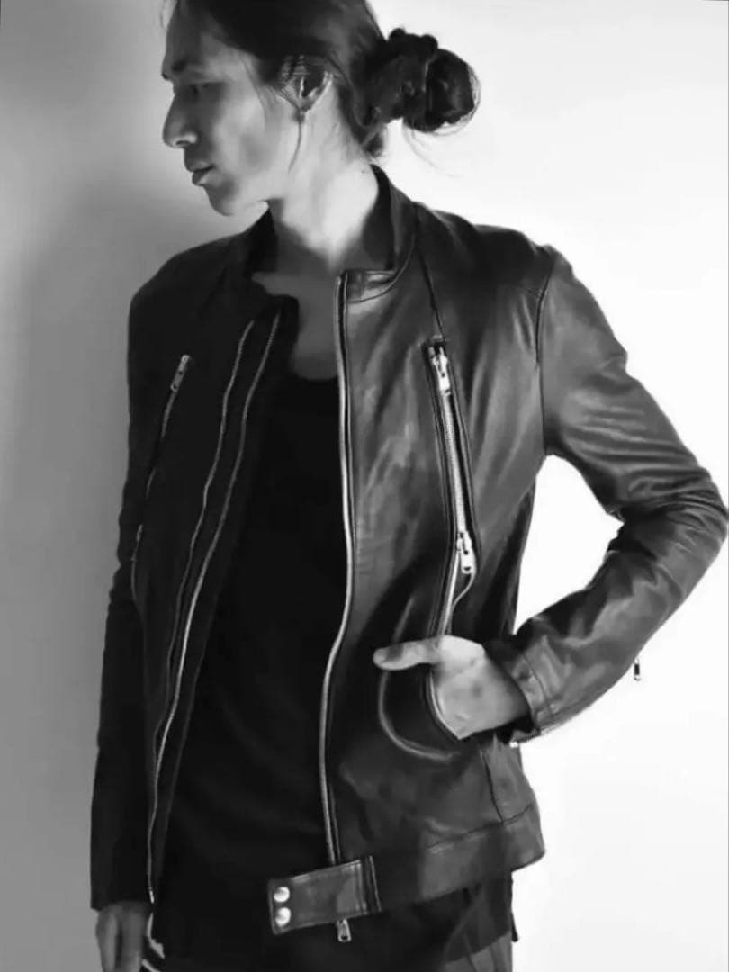 RIPVANWINKLE 定価¥239,800 ディアスキンレザーライダース鹿革