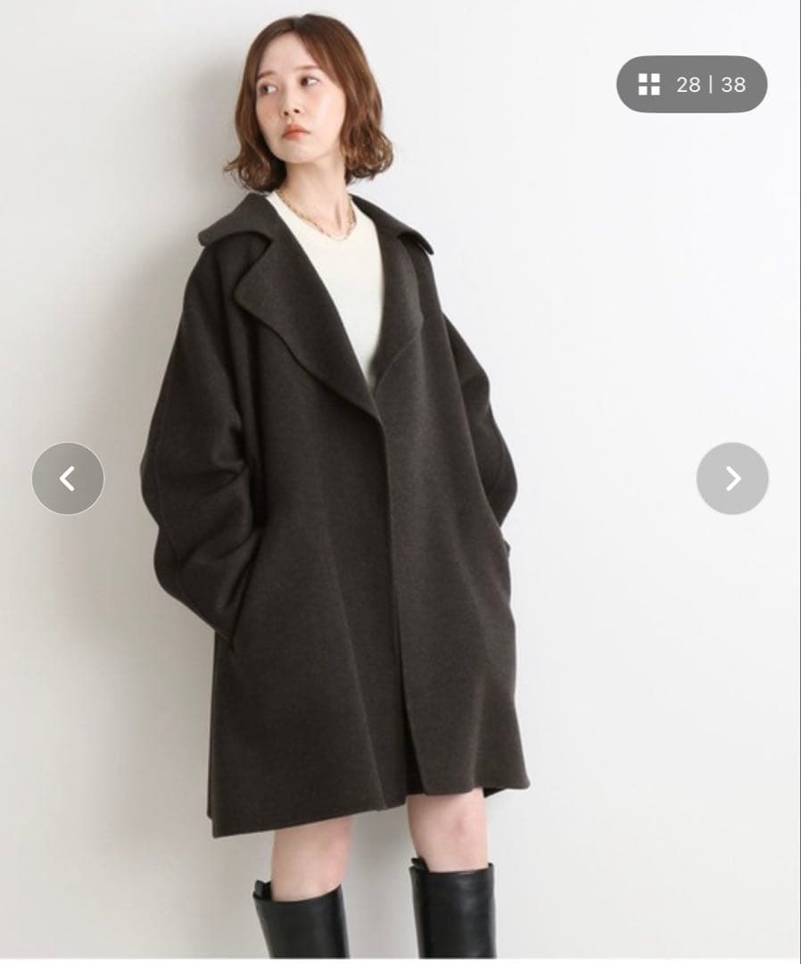 イエナ　IENA MANTECO PUREダブルフェイスショートコート　コート