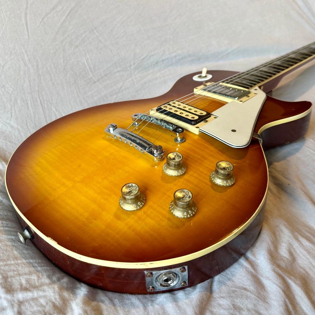 【動作確認済】グレコレスポール 1975年製フレイム杢 チェリーサンバースト