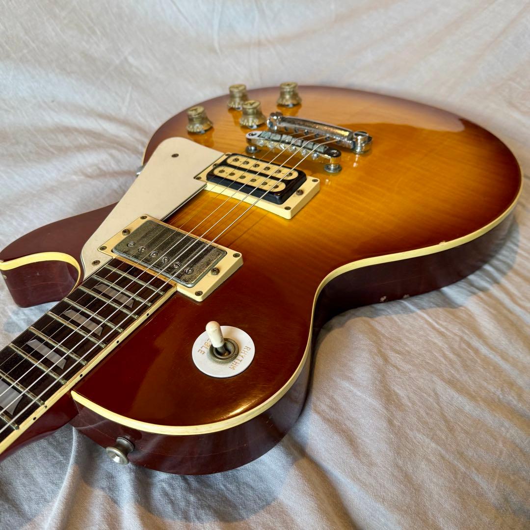 【動作確認済】グレコレスポール 1975年製フレイム杢 チェリーサンバースト