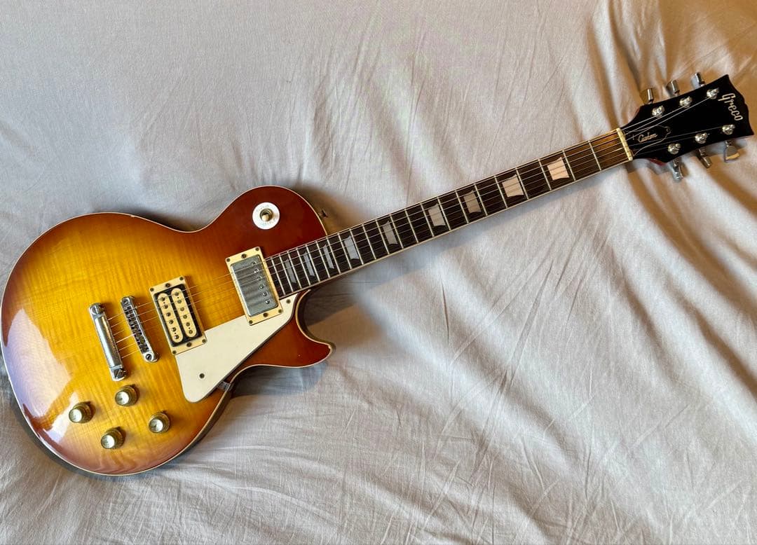 【動作確認済】グレコレスポール 1975年製フレイム杢 チェリーサンバースト