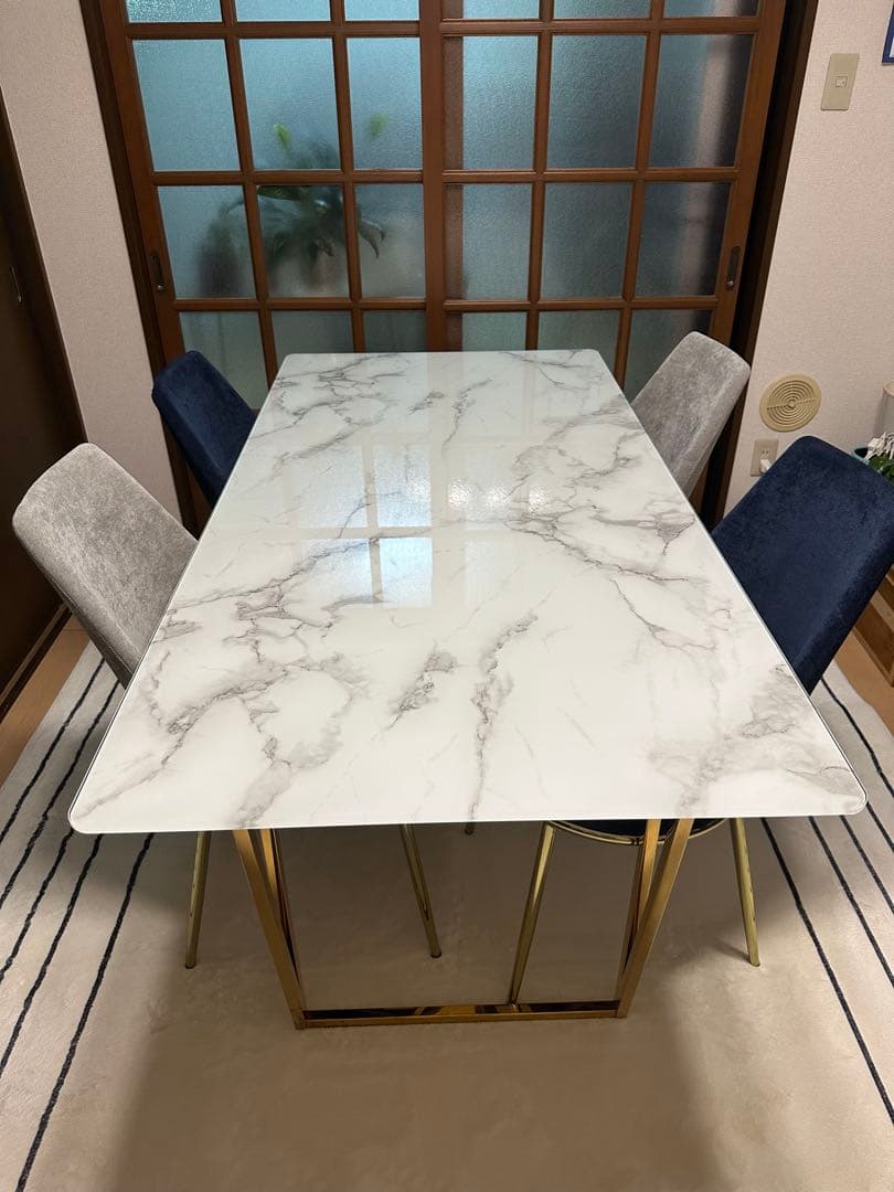 Francfrancフェリシテダイニングテーブル大理石160w