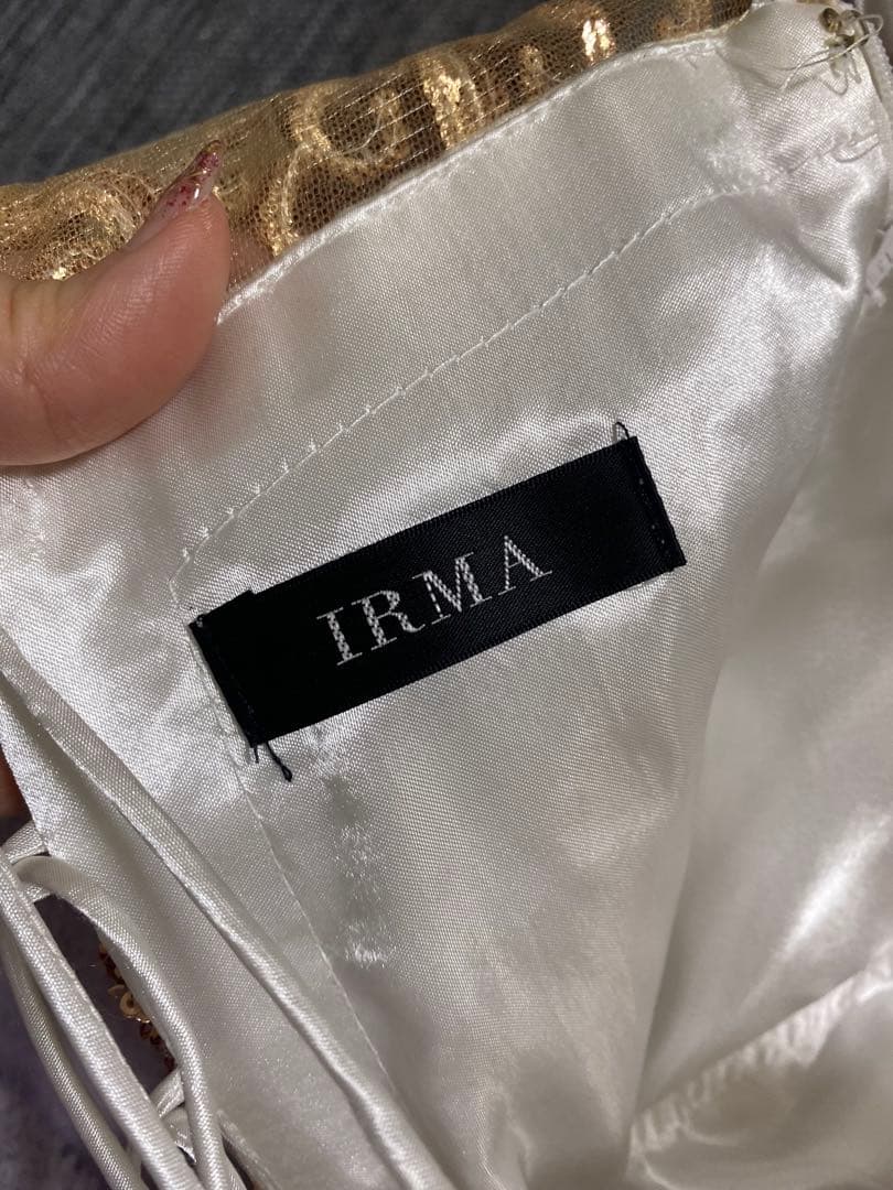 IRMA イルマ スパンコール Aライン ロングドレス キャバドレス