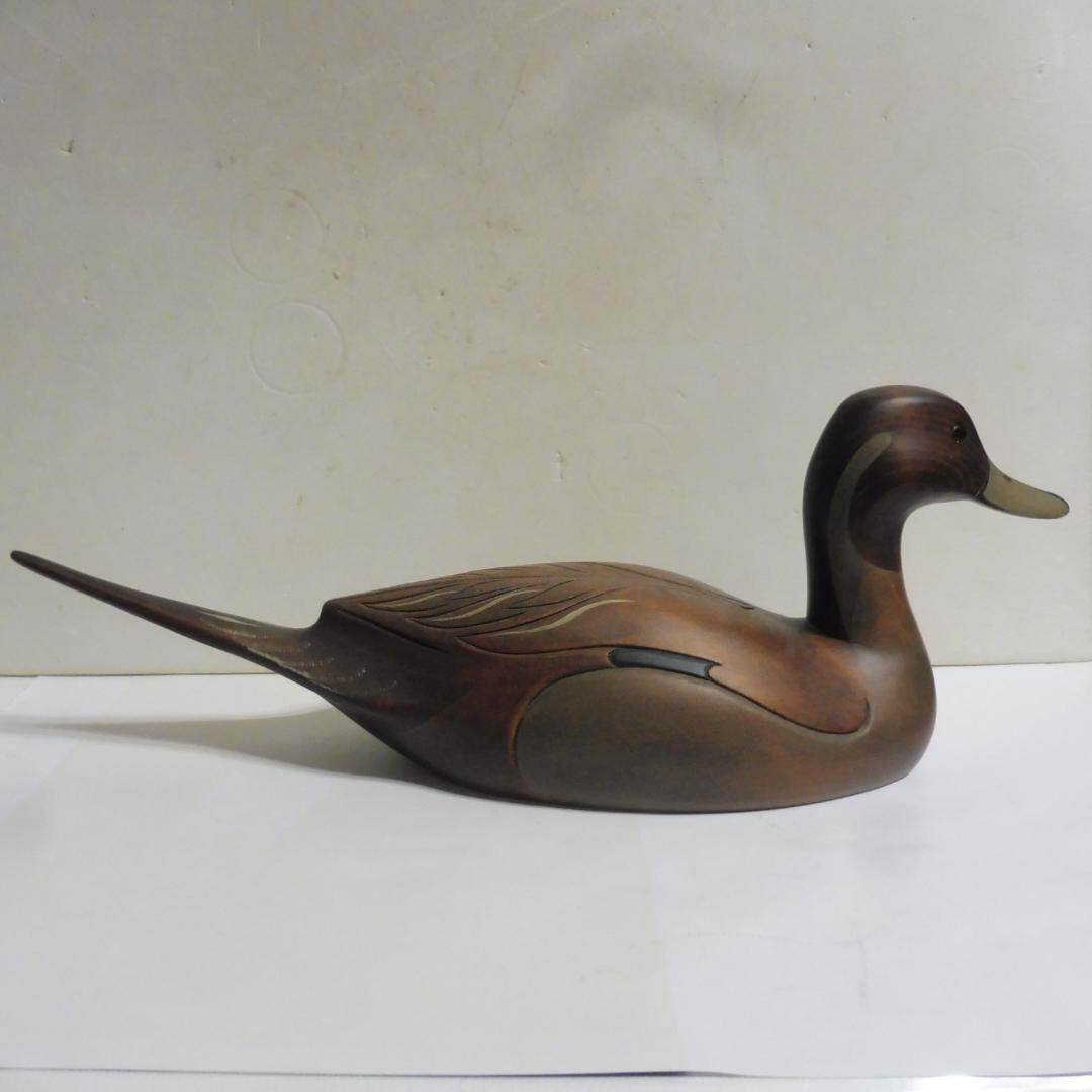 デコイ 鴨 水鳥 尾長鴨 Pintail Drakeのデコイ