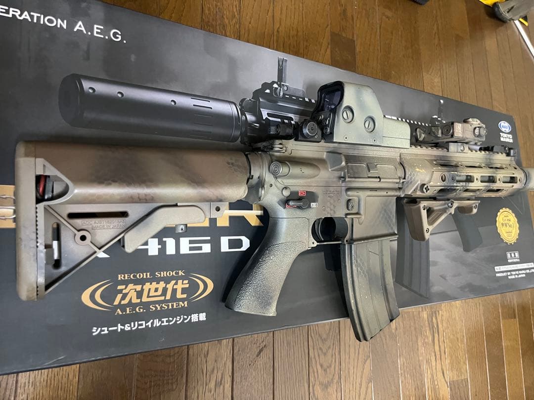 東京マルイ　次世代電動ガンHK416 DEVGRUカスタム　塗装品