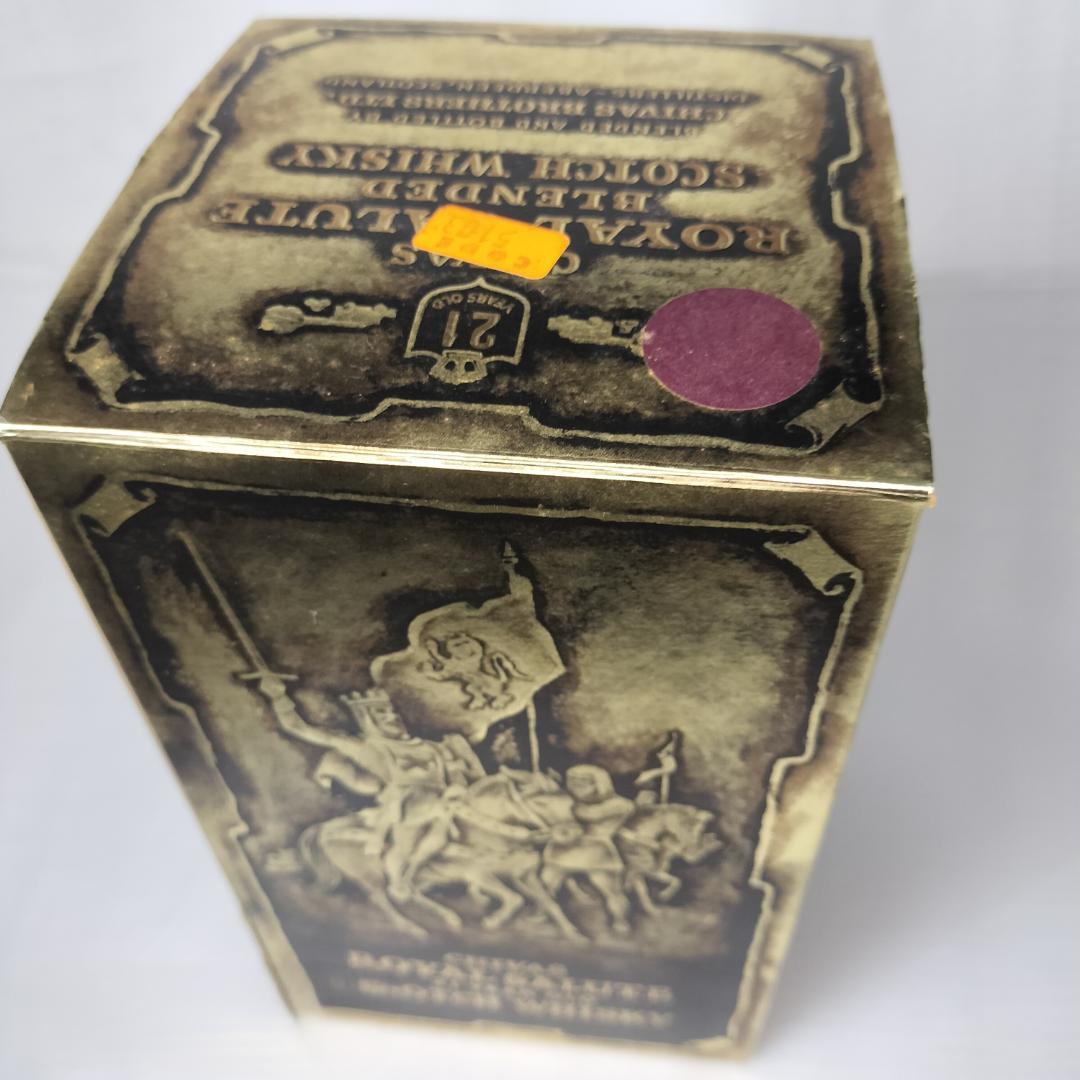 ★古酒★希少！スコッチウイスキー/ロイヤルサルート21年 赤陶器ボトル箱付