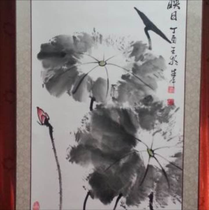 中国の若手の水墨画作品です