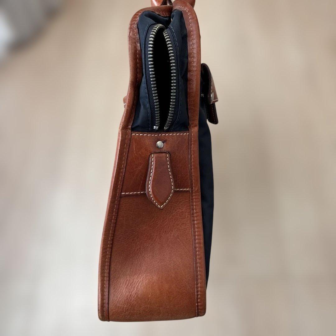 フェリージ　ビジネスバッグ ネイビー/ブラウン