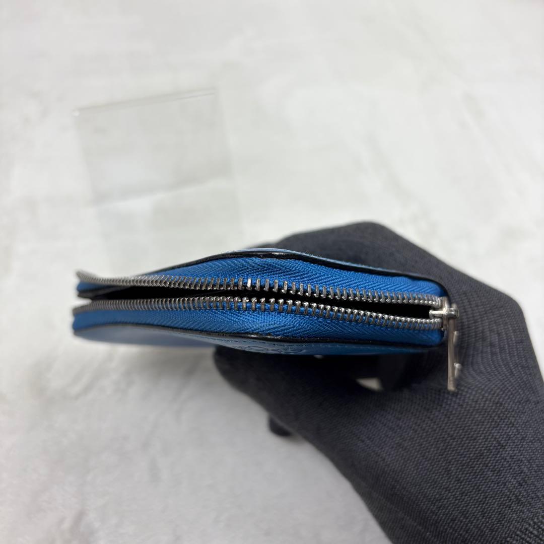 LOEWE ロエベ アナグラム ラウンドファスナー 型押し 財布 ミニ財布