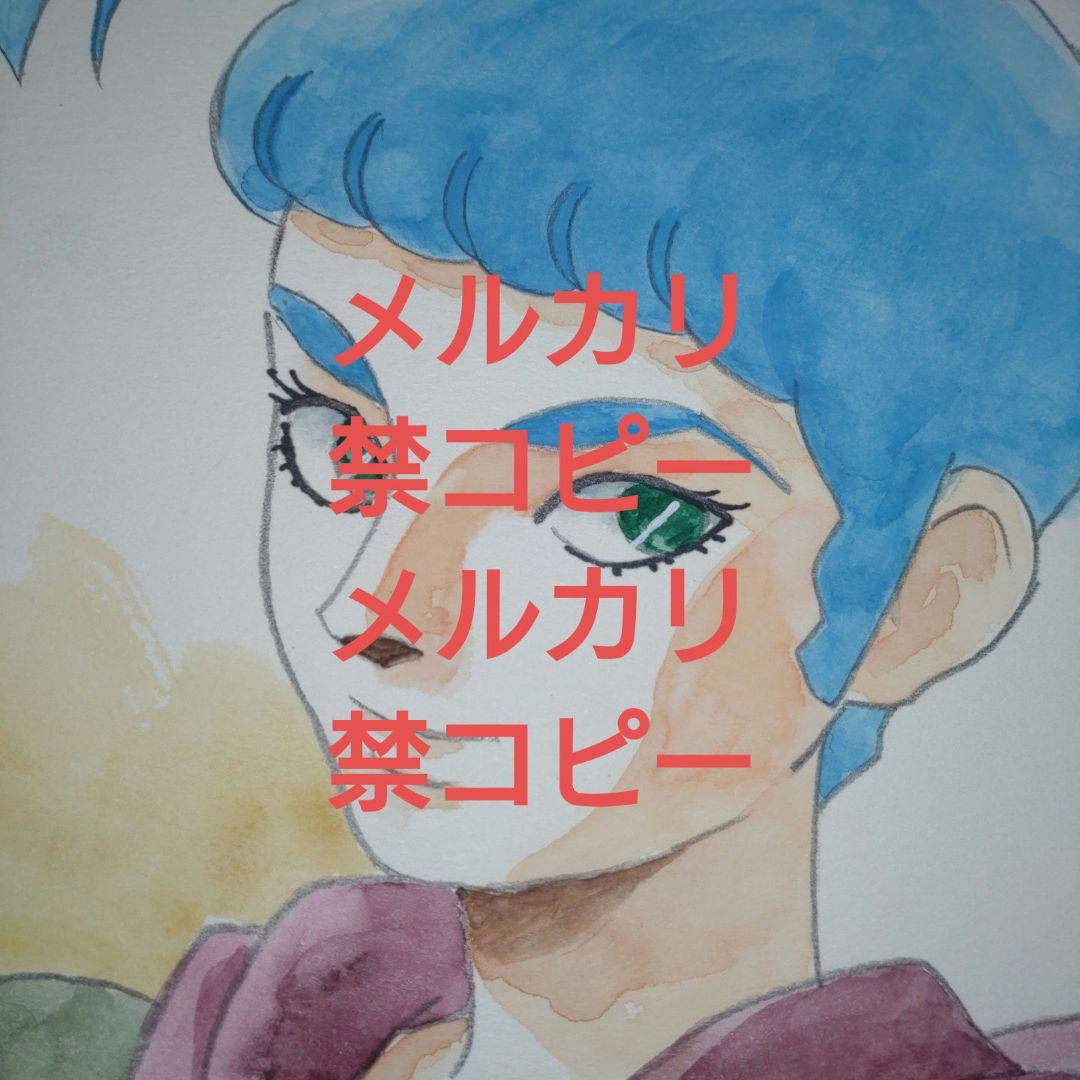 【湖川友謙直筆サイン入りカラーイラスト】「ラグ」ザブングル、イデオン、ダンバイン