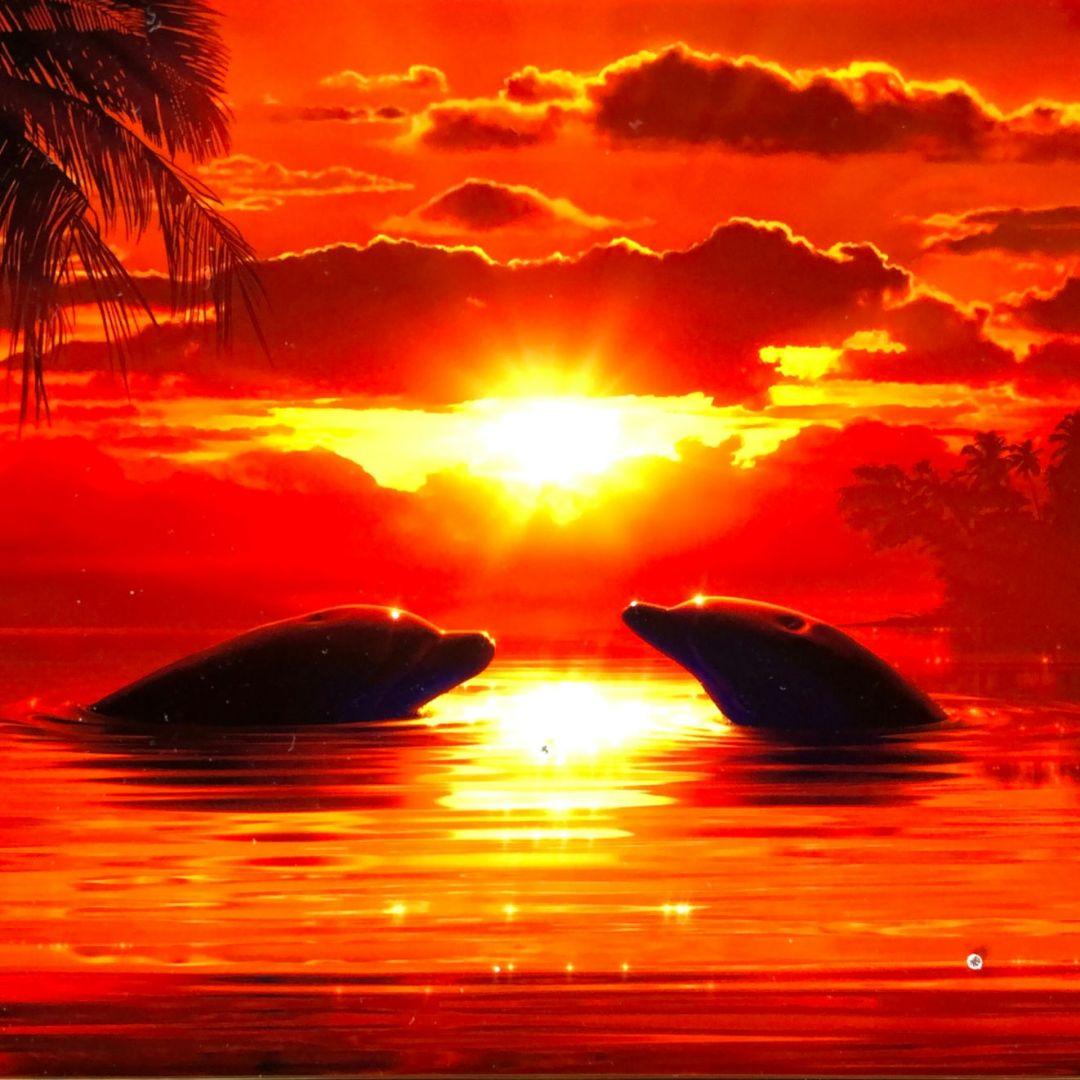 【未使用検品のみ】ダイヤ付き版画 ラッセン エンドレスパッション(S)