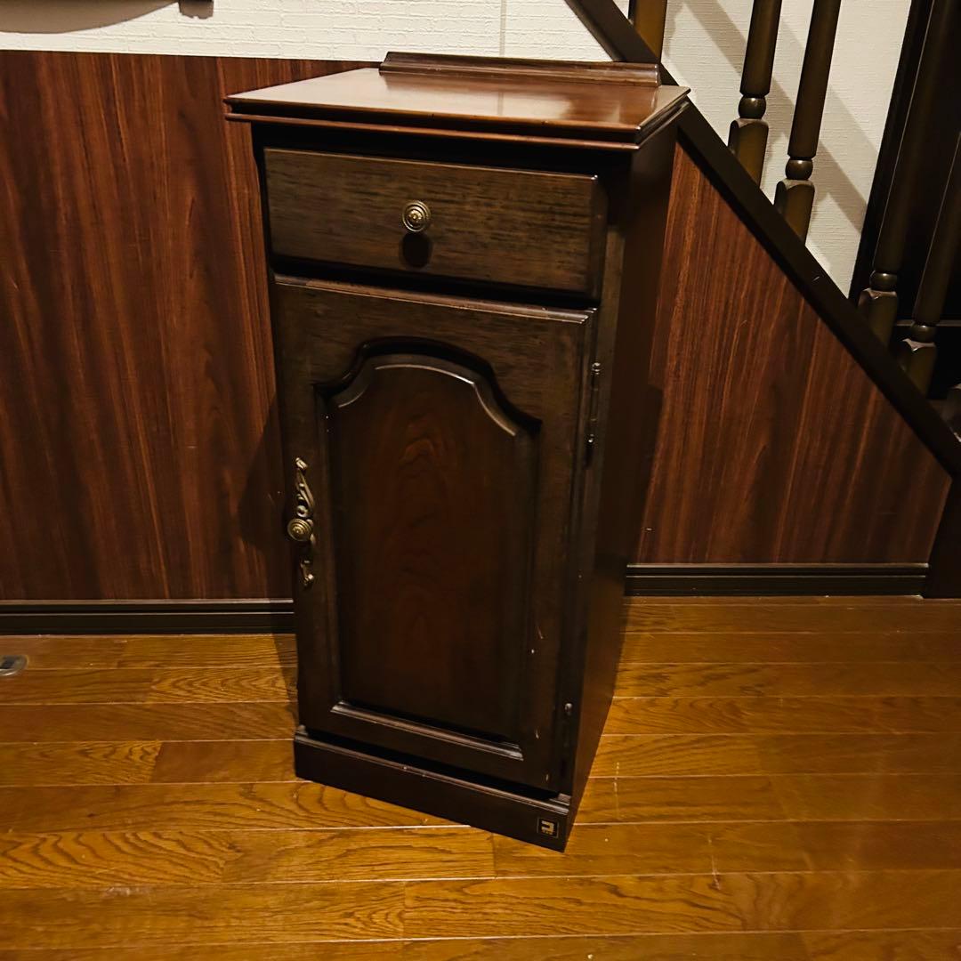 【良品】 コスガ 英国アンティークスタイル 花台 電話台