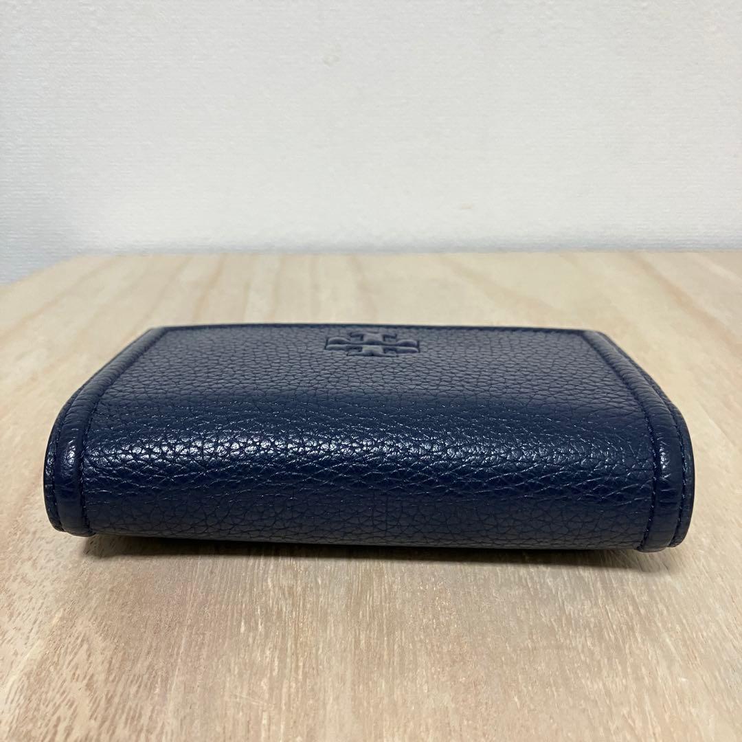 極美品✨ Tory Burch✨トリーバーチ✨大きめ三つ折り✨財布✨ネイビー