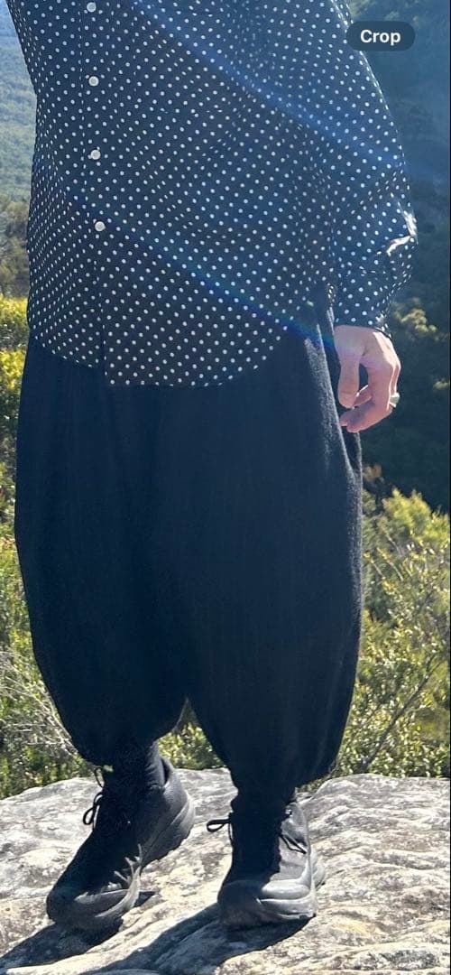 BLACK Comme des garçons サルエルパンツ バルーンパンツ