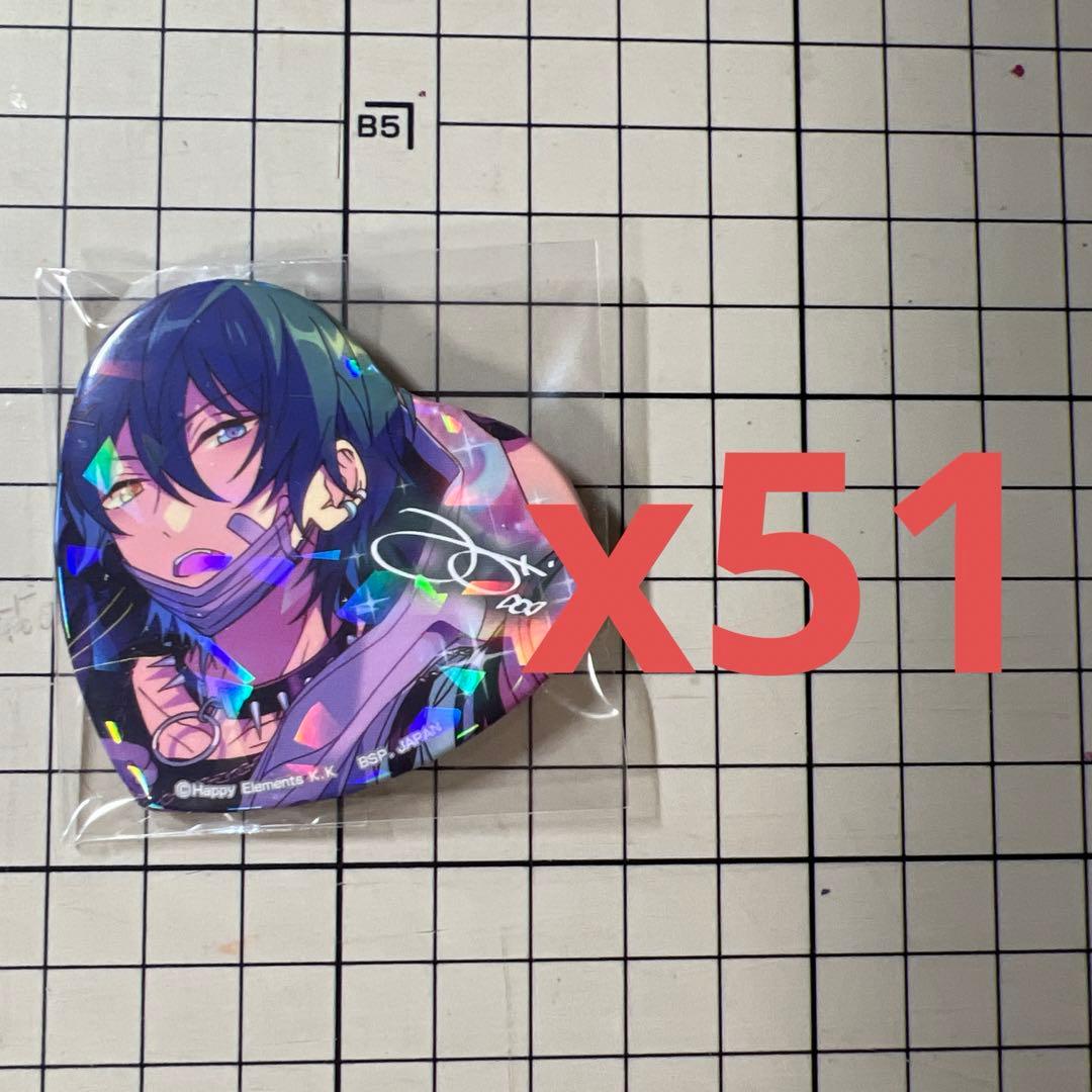 影片みか　とるパカ　ハート缶バッジ