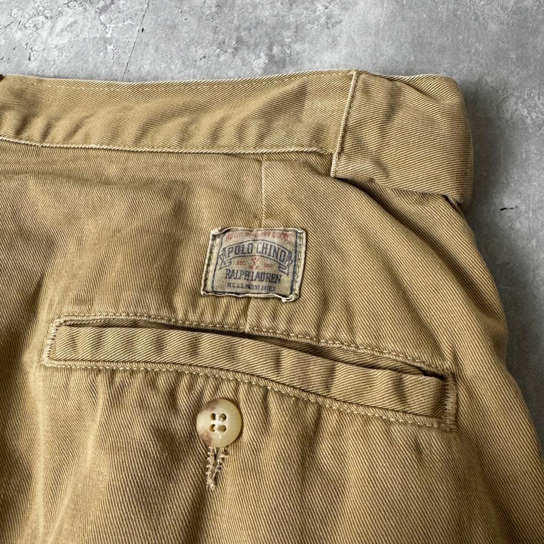 【初期型】 USA製 Ralph Lauren ポロチノ 2タック チノパン