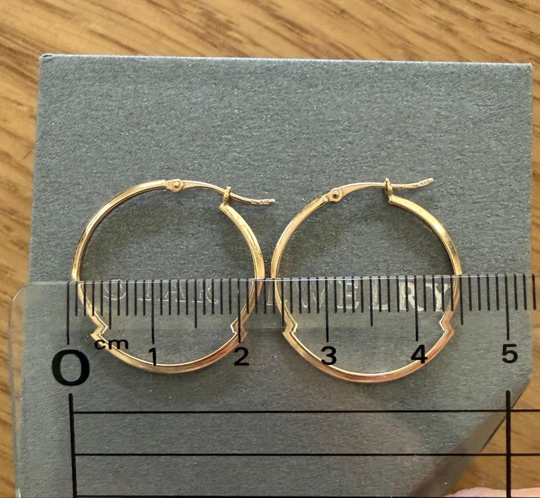 スタージュエリー ✨k10⭐︎フープピアスGOLD✨ギャランティカード有