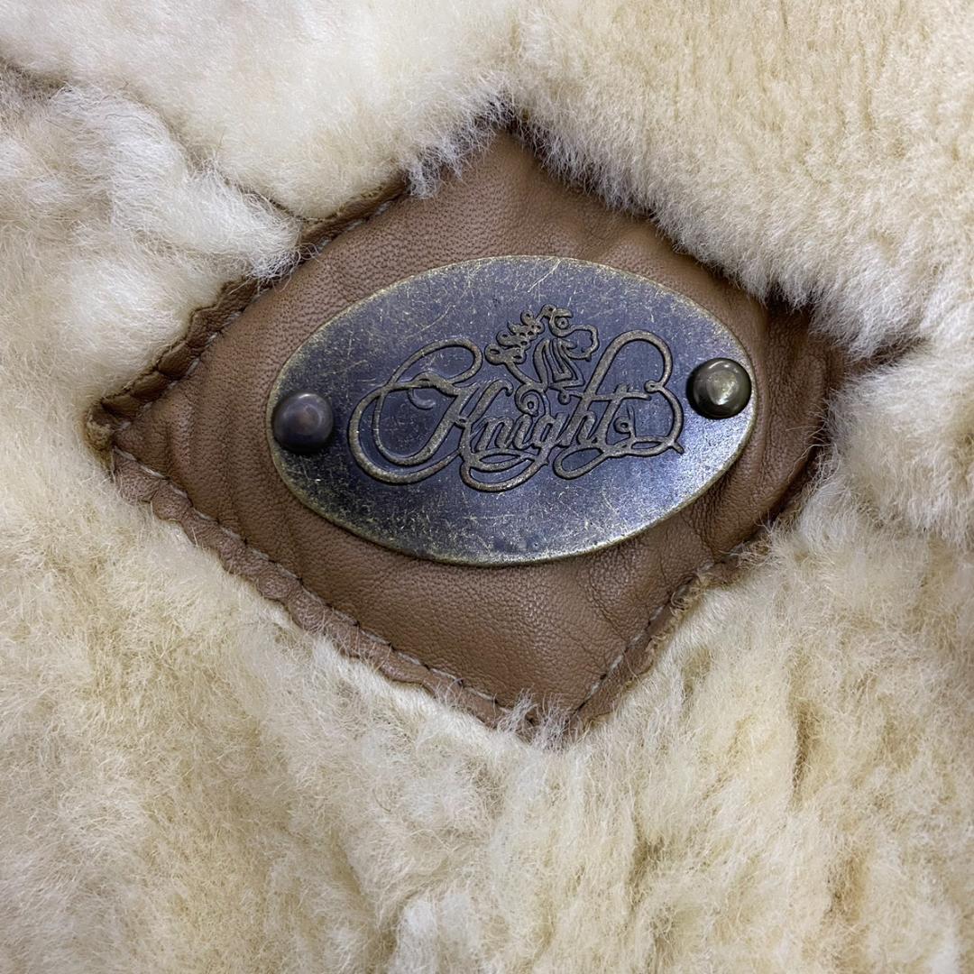 Knight of new zealand 肉厚 リアルムートンコート M