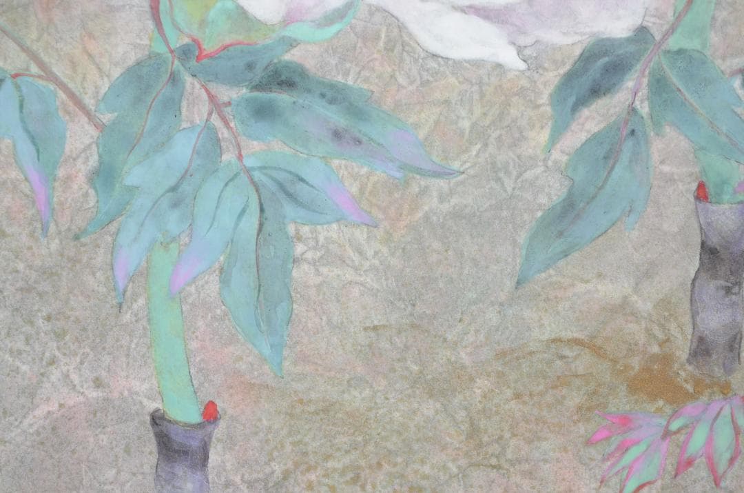 【「わらぼっち(冬牡丹)」 岩絵の具】東山魁夷の流派