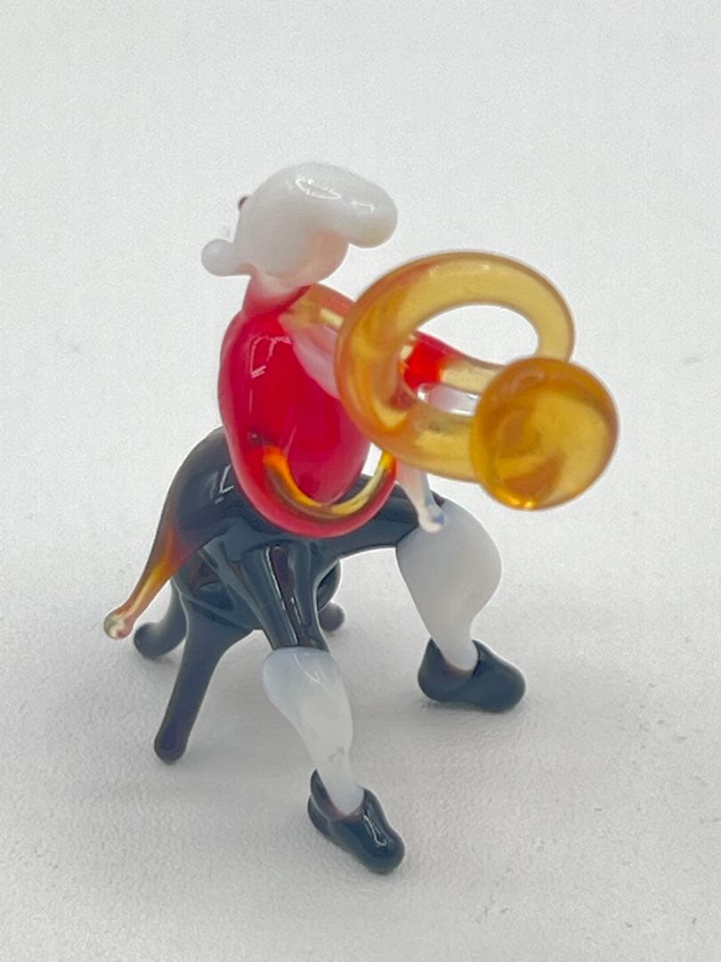 【オーケストラ　置物】ピアノコンチェルト　ガラス細工　台湾製　楽器