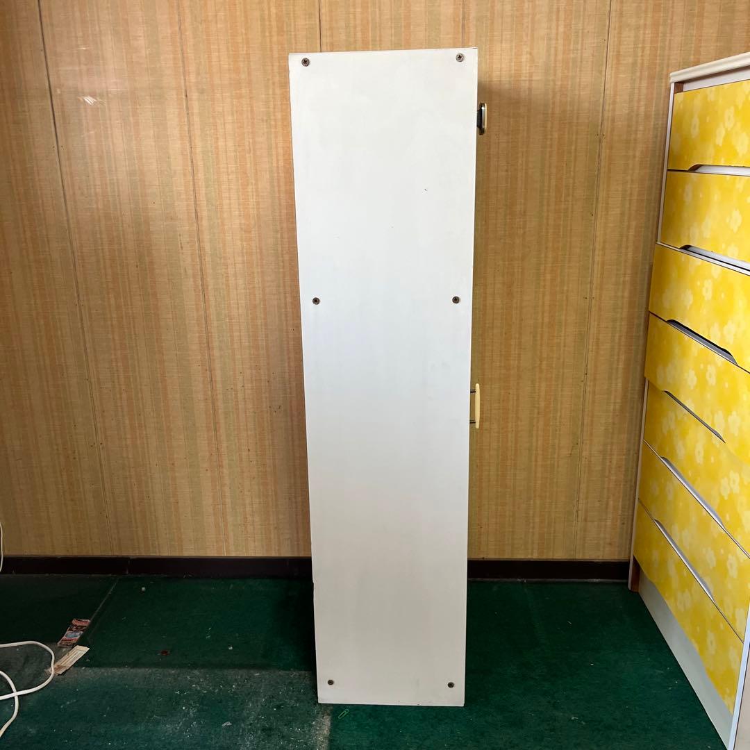 昭和レトロ　ビンテージ　木製キャビネット 4 段収納 ホワイト　ヴィンテージ