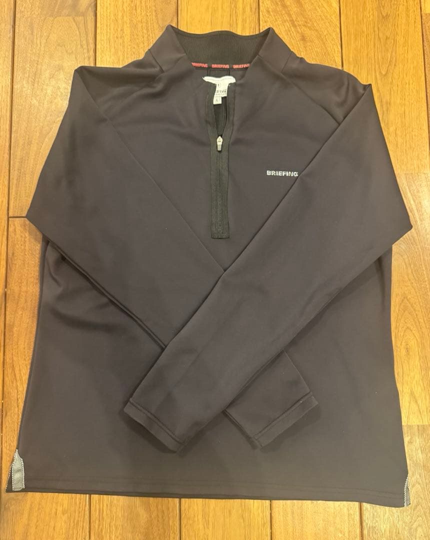 BRIEFING GOLF ハーフジップシャツ ブラックL