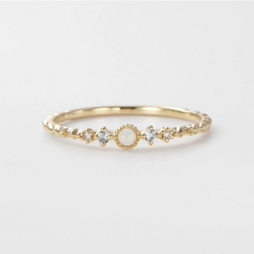 ★1/5迄 寿司さま専用★ NOJESS K10 ダイヤモンド オパール リング