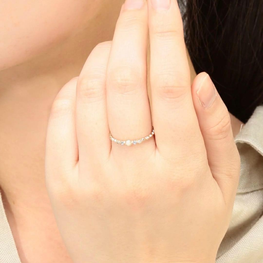 ★1/5迄 寿司さま専用★ NOJESS K10 ダイヤモンド オパール リング