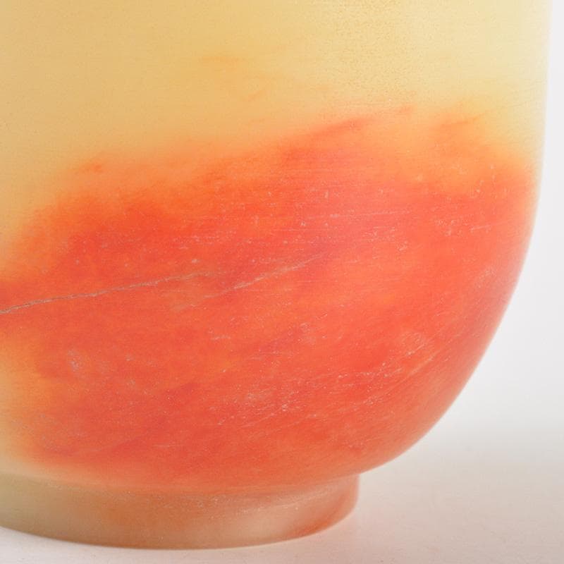 中国　玉石彫刻　酒盃　酒杯　合わせ箱　V　R7268