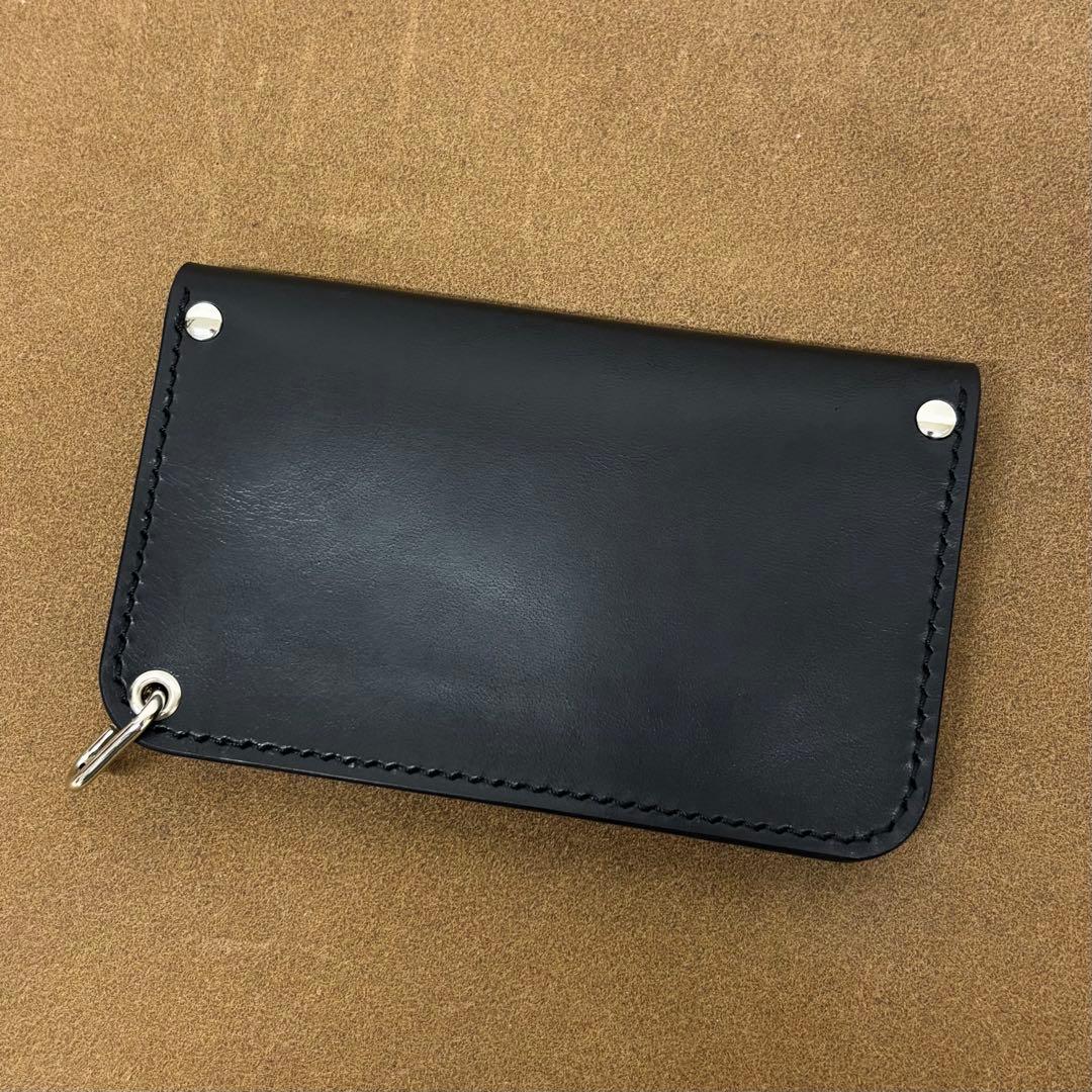 ホースバット　トラッカーウォレット　ミドル　黒　2層　COMIPEL