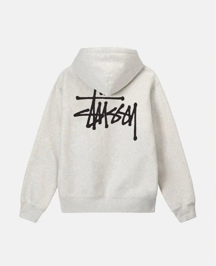 『新品未開封』 STUSSY BASIC ZIP FOOD パーカー　グレー