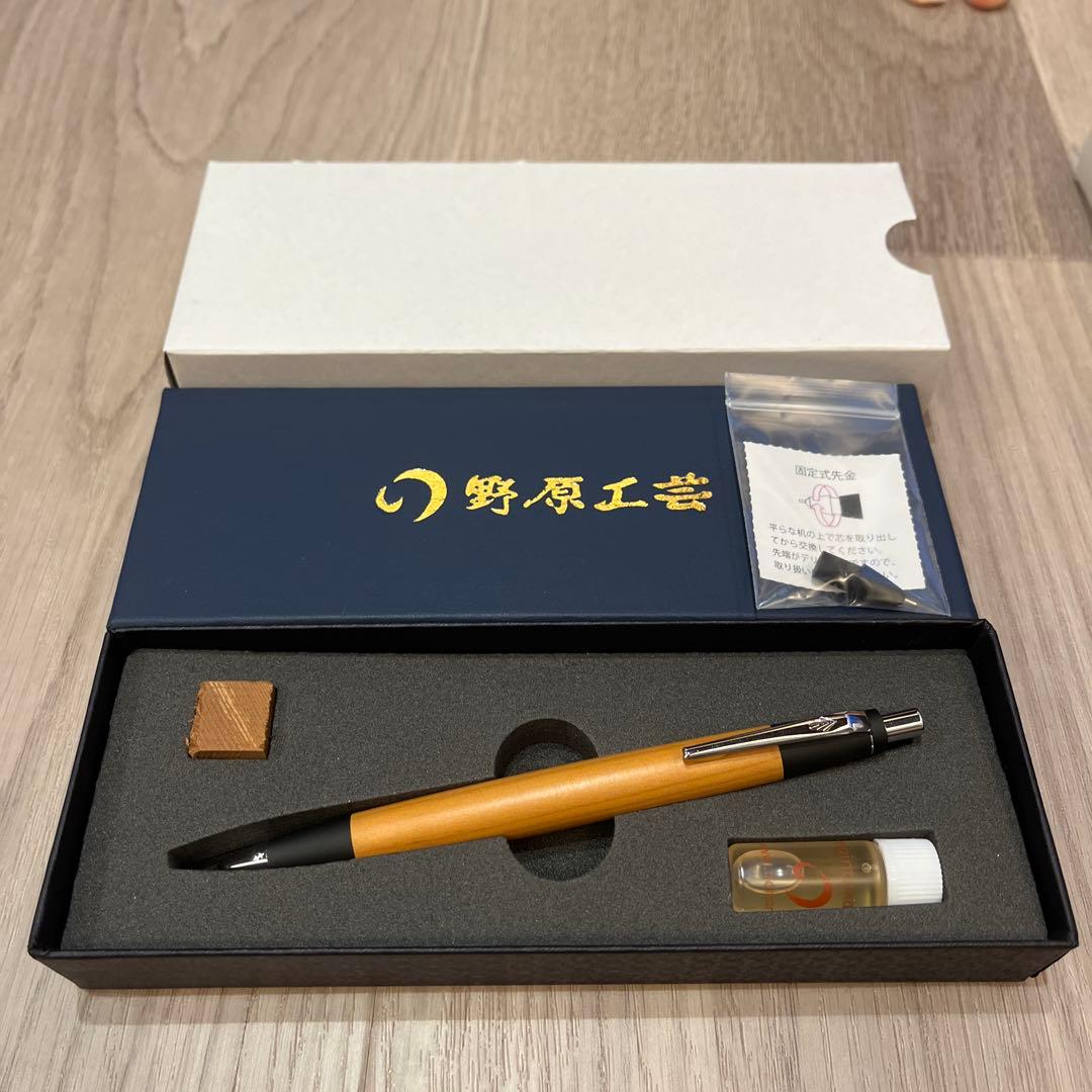 【新品未使用】【野原工芸】　新型シャープペンシル　イチイsanzoクリップ