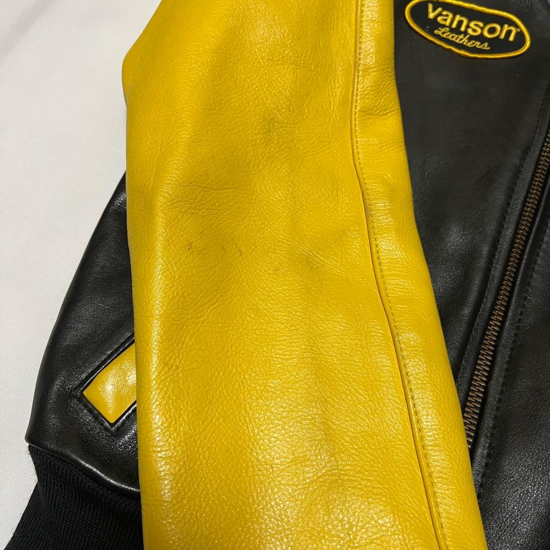 VANSON レザージャケット ツートーン USA製 TJV