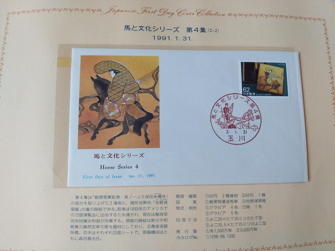 初日カバー 1991年 平成3年 未年 記念切手 切手 54通ファイル2冊 新品