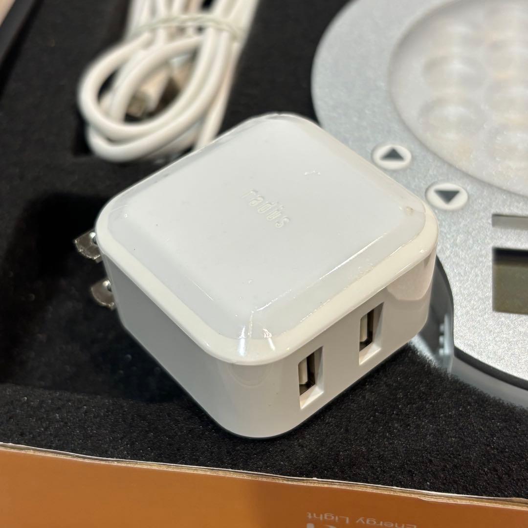 極美品★inti4s 光で起きる目覚まし時計 inti Energy Light