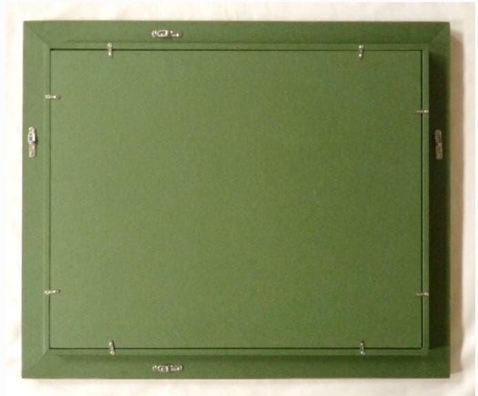 油彩額　油絵用額縁 囲炉裏マットなし F8 鉄黒