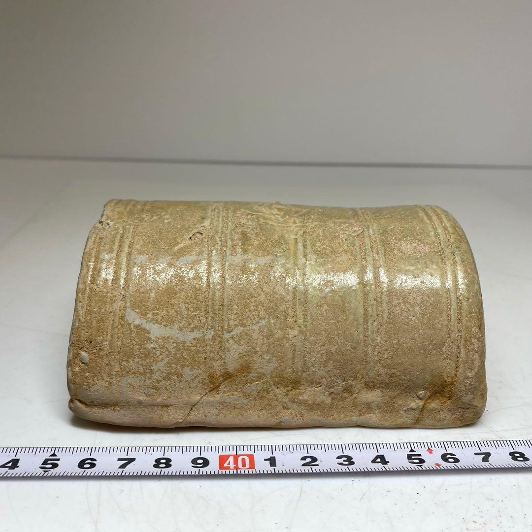 中国宋時代　青磁　陶枕　幅約12㎝　東さ8-0120②