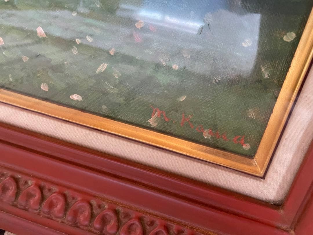 【レア・美品】川雅吉 6号絵画  『札幌図書館』