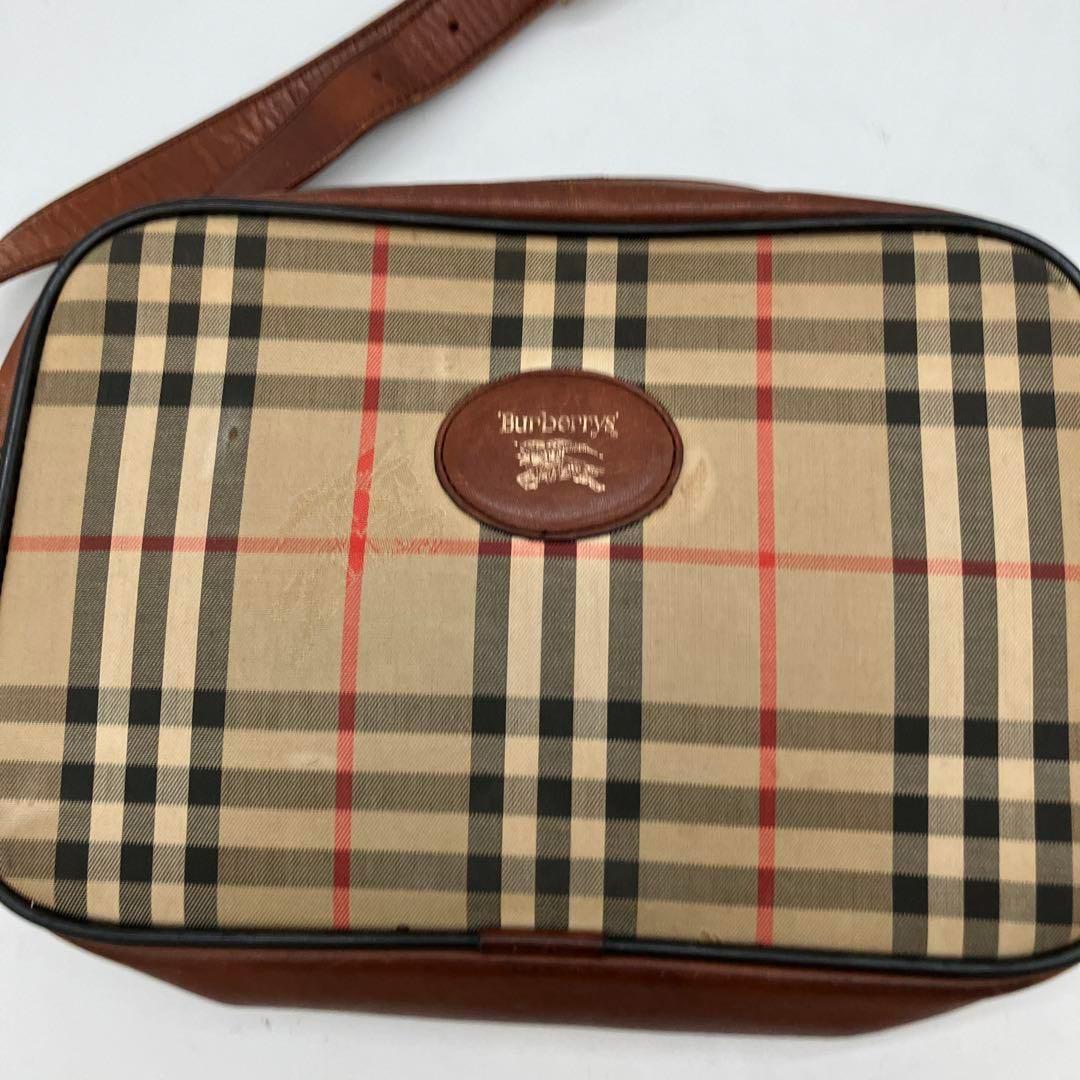 【極美品】　バーバリー　ノバチェック　ショルダーバッグ　ホースロゴ　バーバリーズ