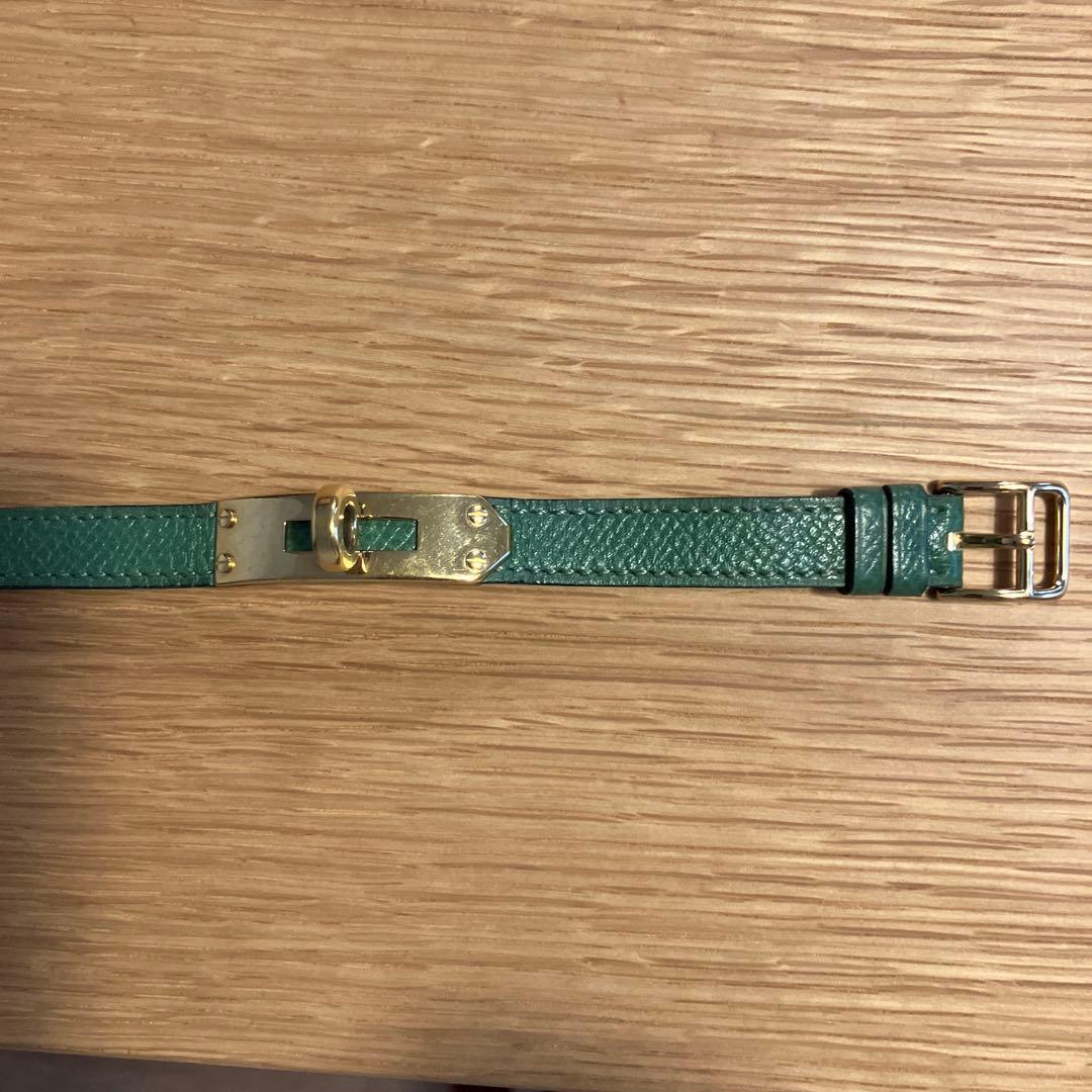 エルメス　ケリー替えベルト　グリーン