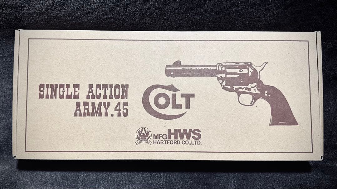 HWS コルト SAA メッキ ケースハードン ウエイトモデル アーティラリー